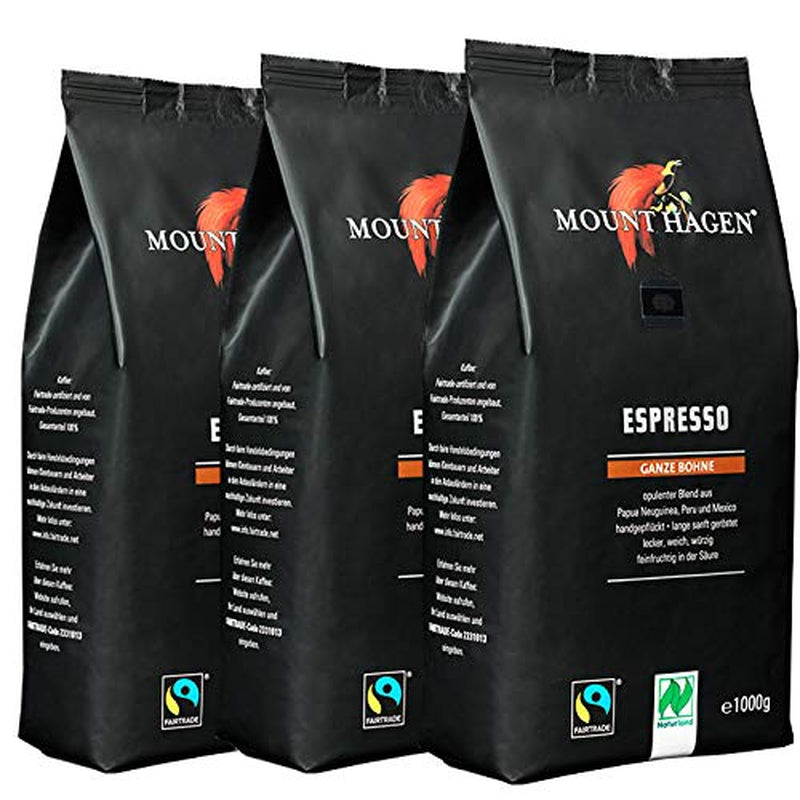 Espresso celá zrnková, 1000 g, balení 3 ks