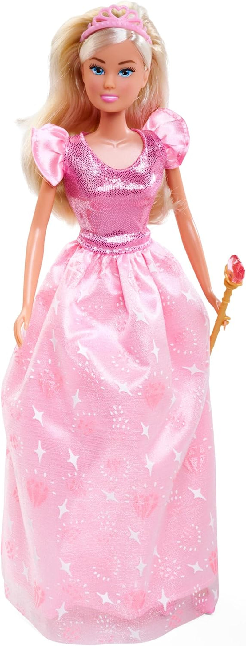 Hrací panenka Simba Steffi Love Princess Diamond Princess s kouzelnou truhlou s pokladem, žezlem a diamanty, 29 cm, 3 roky a více