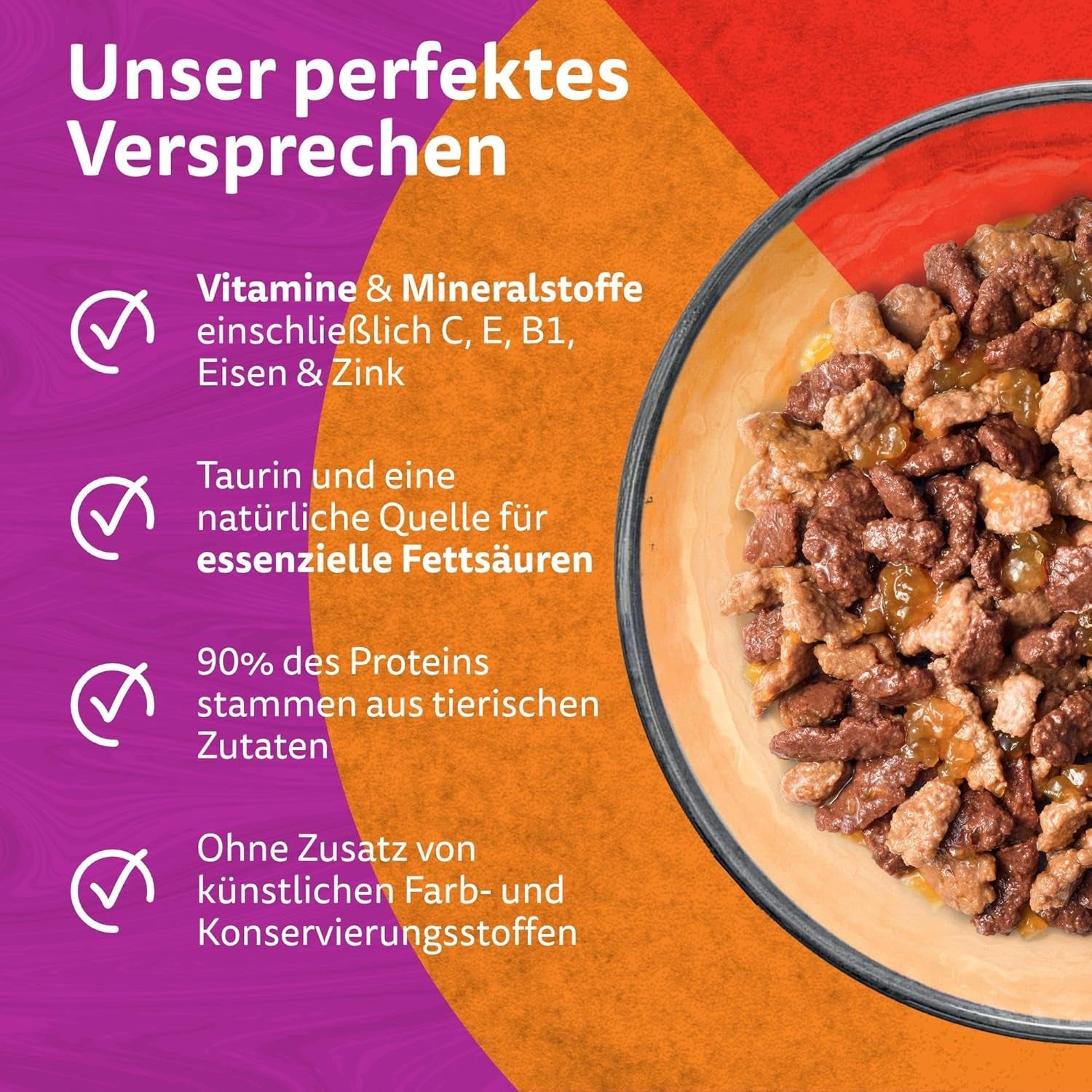 WHISKAS Duo sáčky na mokré porce jídla, více balení, klasická kombinace v želé, 12 x 85 g