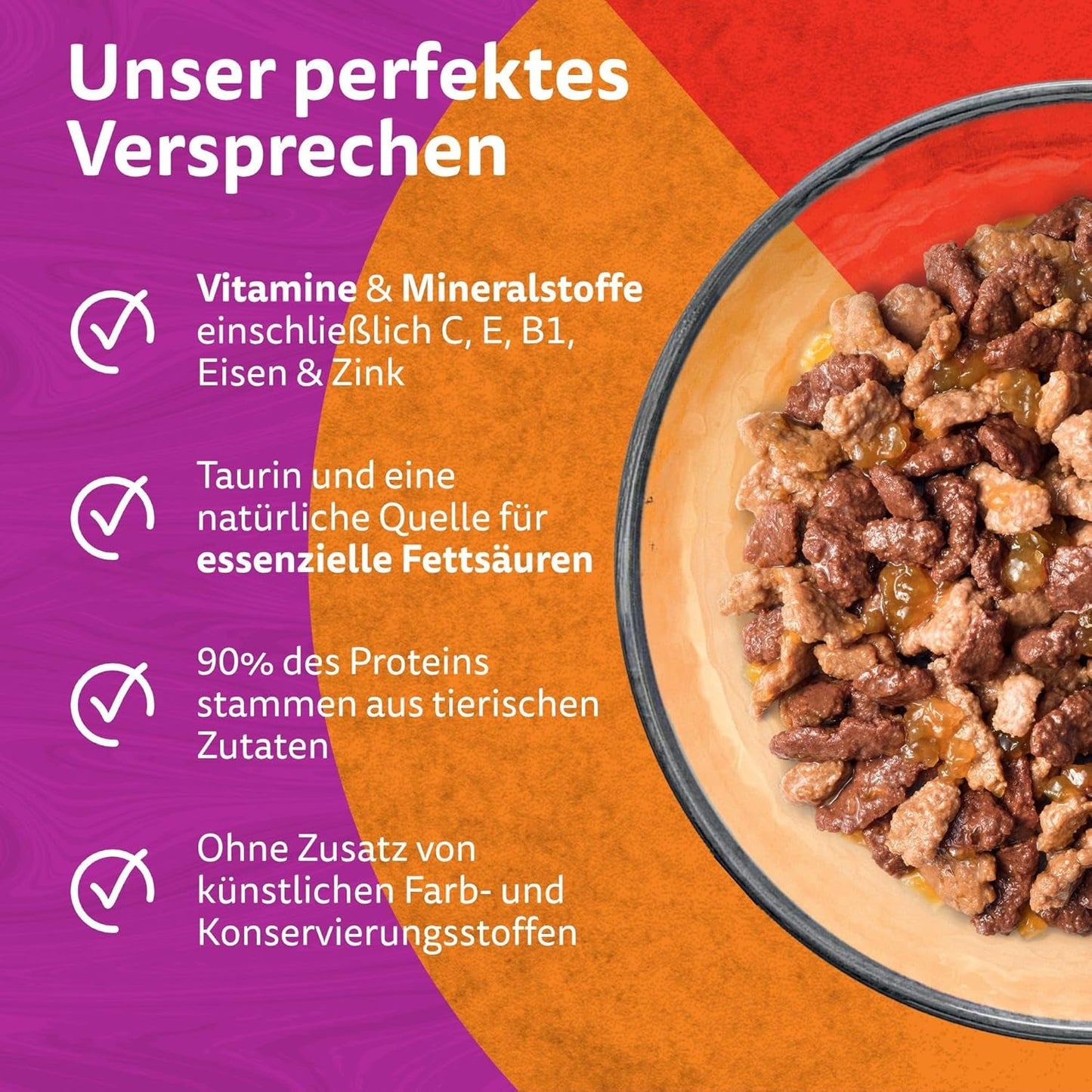 WHISKAS Duo sáčky na mokré porce jídla, více balení, klasická kombinace v želé, 12 x 85 g