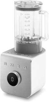 SMEG, Hochleistungsmixer BLC01BLMEU, 5 přednastavených programů, 9 manuálních rychlostí, Pause & Pulse-Funktion, Kunststoffgehäuse, Rutschfeste Basis, 1400 W, Schwarz Kitchen Naty Shop Weiss Weiss
