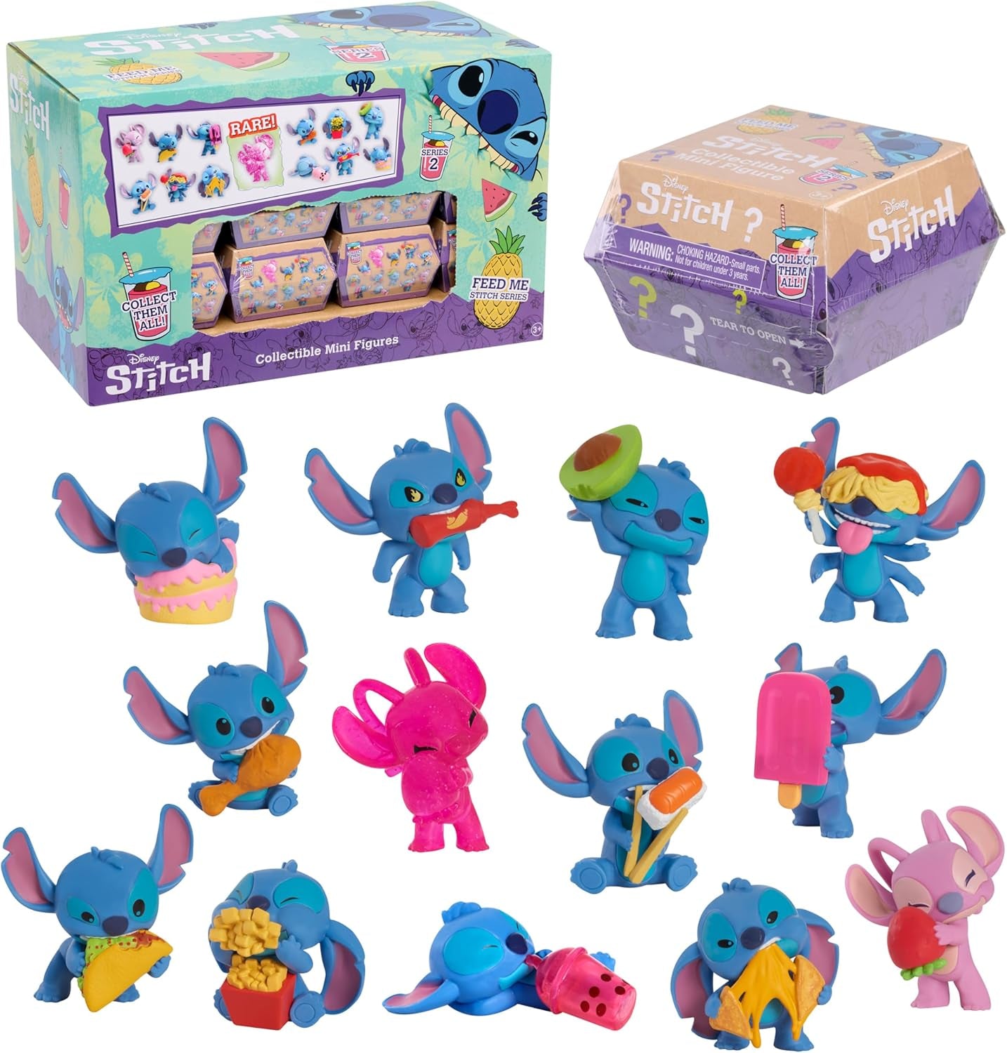 Jen si zahrajte Disney Stitch Sběratelské minifigurky Překvapivý balíček 5 cm Velké sběratelské figurky Styly se mohou lišit Hračky pro děti 3+ akční figurky Naty Shop Single