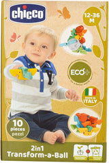 Chicco 2v1 První kreativní míč pro miminko - Eco+ 12-36 měsíců Dětské hračky Naty Shop
