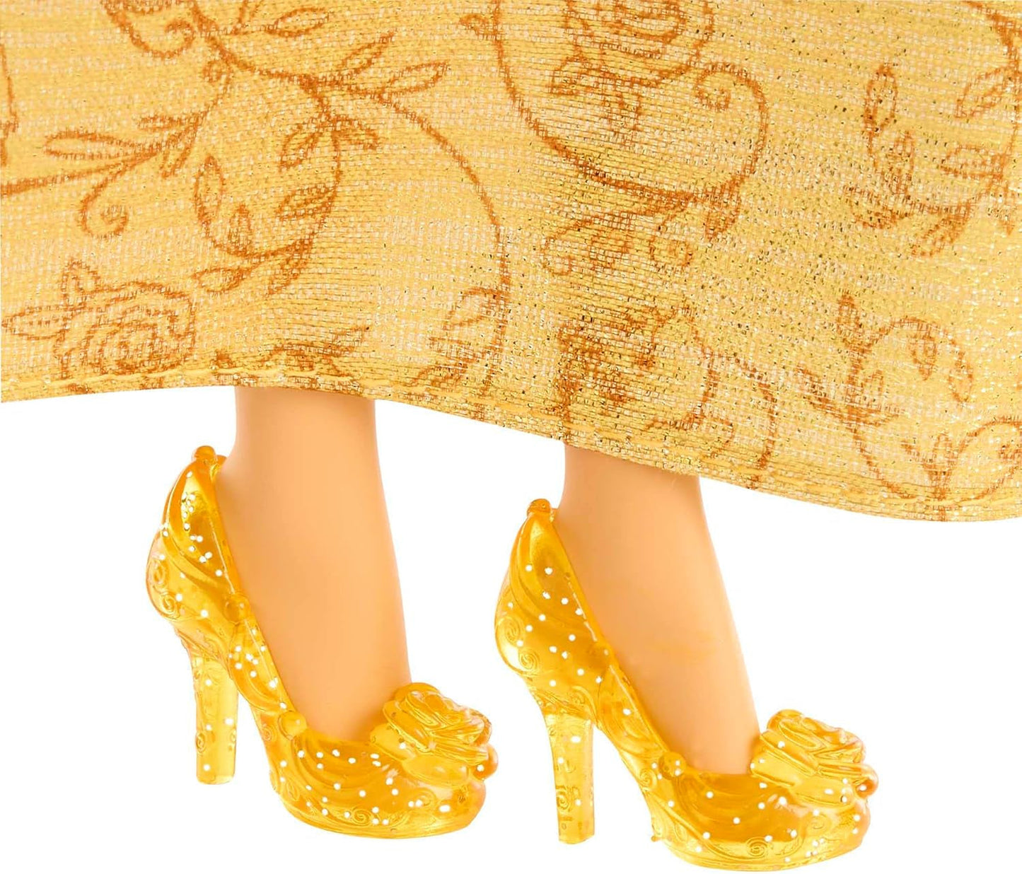 Mattel Disney Princess Toy Pohyblivá panenka Belle Fashion se třpytivým oblečením a doplňky Dárek pro děti inspirovaný filmem Disney HLW11 Naty Shop Dolls
