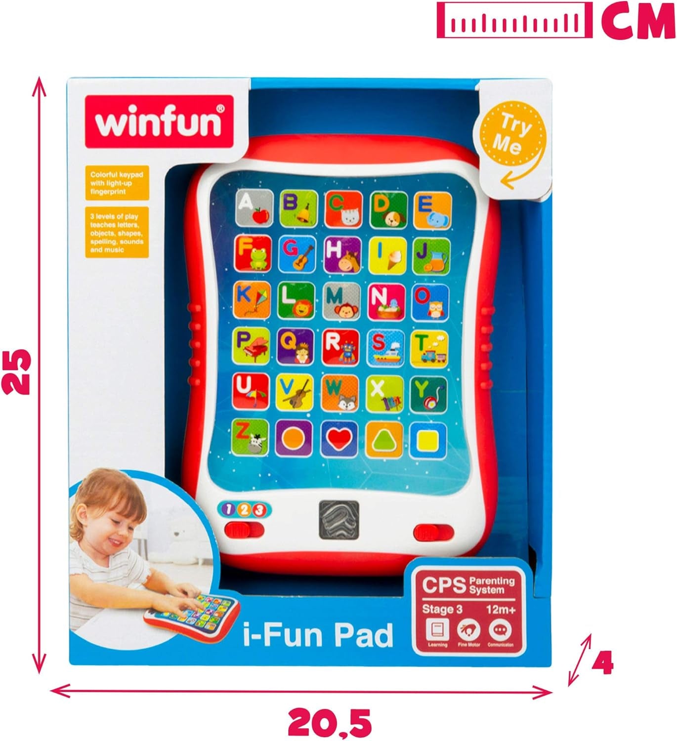 winfun ColorBaby 44256 výukový podnos se světlem a zvukem Hračky pro miminka Naty Shop