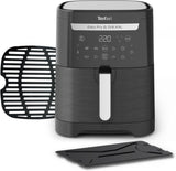 Tefal Easy Fry Max EY2458, 5 litrů, horkovzdušná fritéza, 10 automatických programů vaření, digitální dotykový displej Spotřebiče Naty Shop Black Single - Bez okna 6,5L