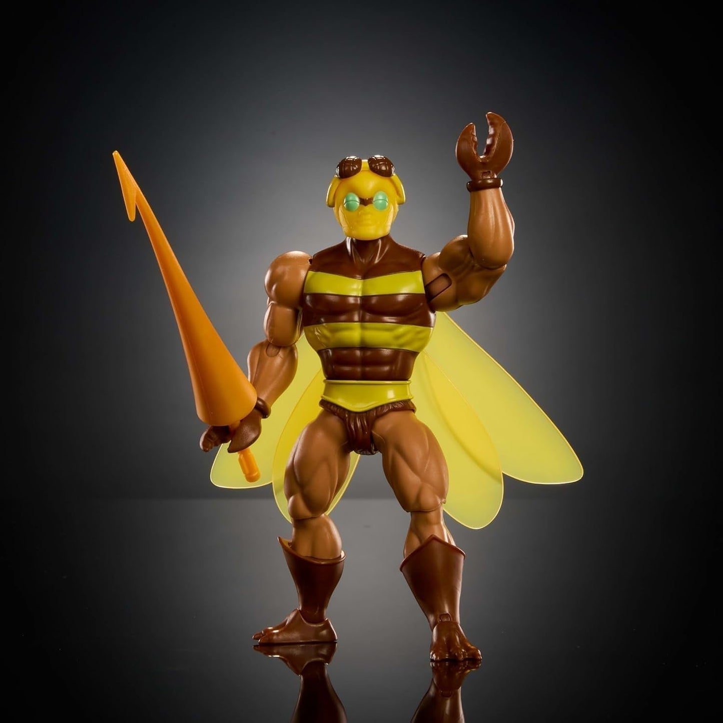 Akční figurka Masters of the Universe Origins Buzz-Off z kolekce kreslených filmů, asi 14 cm vysoká, z televize z 80. let, Včelí vůdce s křídly a brýlemi s oštěpem, Akční figurky JBM88 Naty Shop