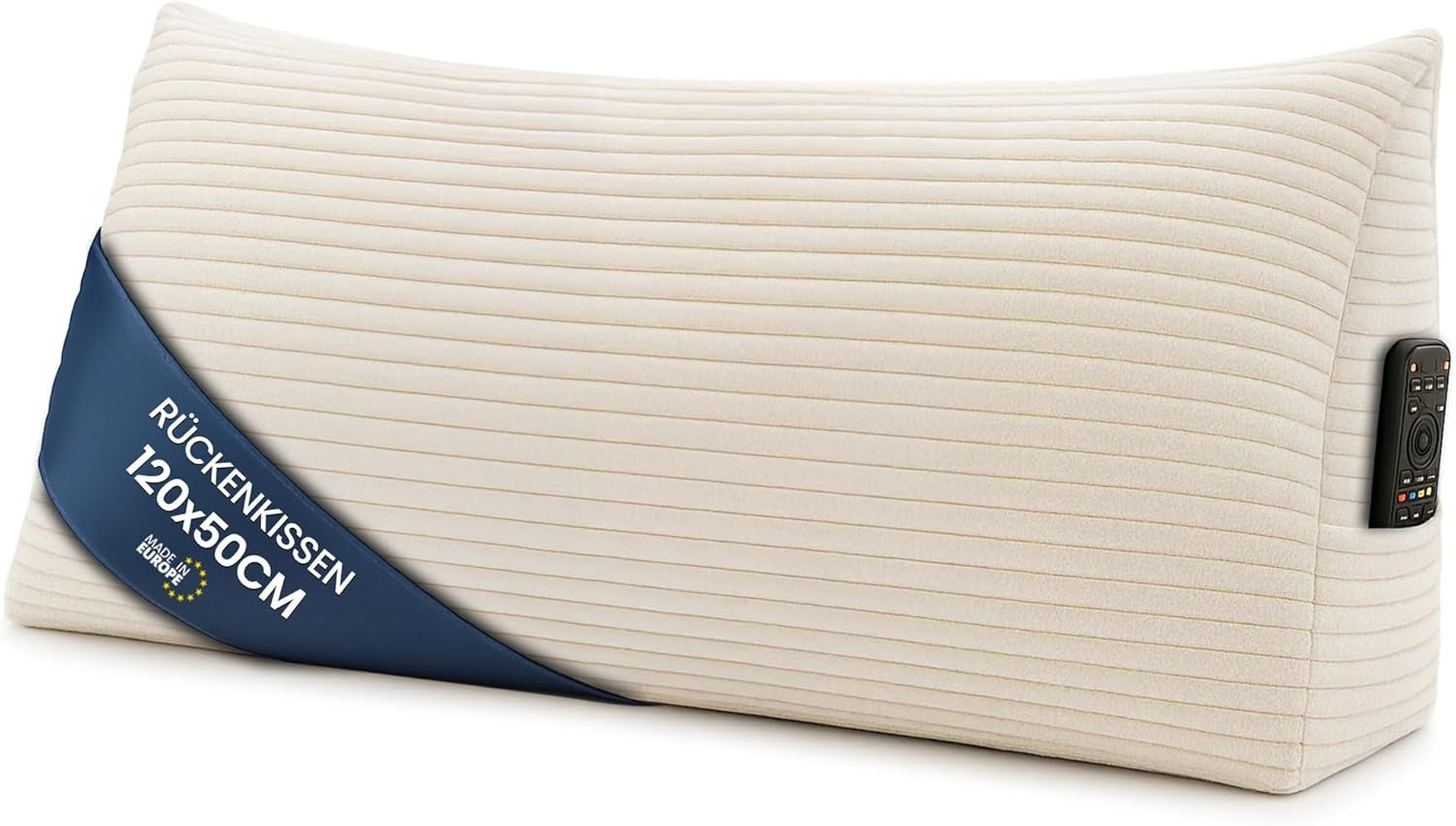 Péřový polštář, zádový polštář, sametový polštář, šířka 70 cm - polštář na čtení na postel, pohovku a pohovku, velký polštář na pohovku, nástěnný polštář, polštář na pohovku, polštář na čtení, podpěra zad, světle šedá
