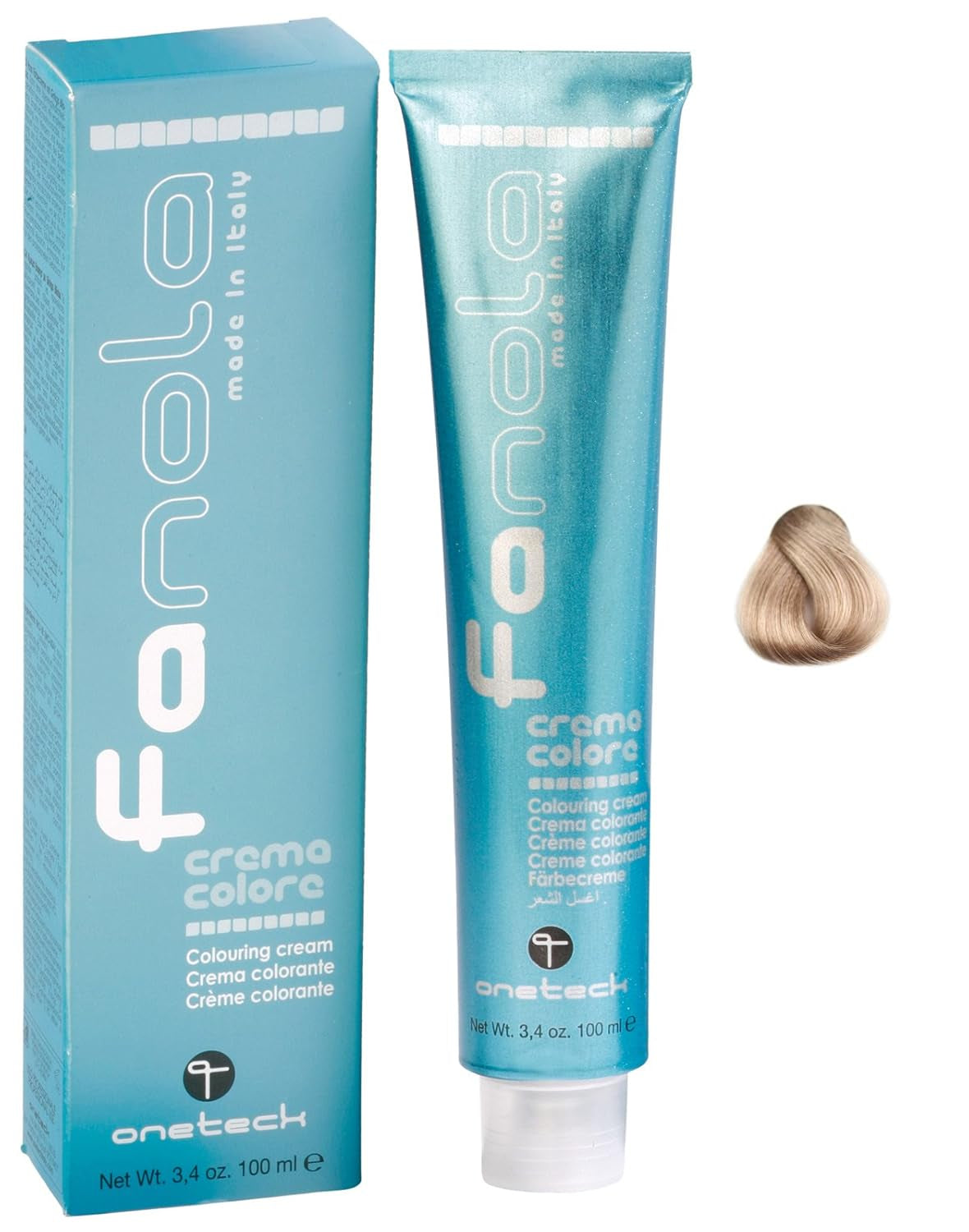 Fanola crema colore Barvicí krém 7.0 Blond, 100 ml Barva na vlasy Naty Shop 12.2 Super Blond Platinum Pearl Extra