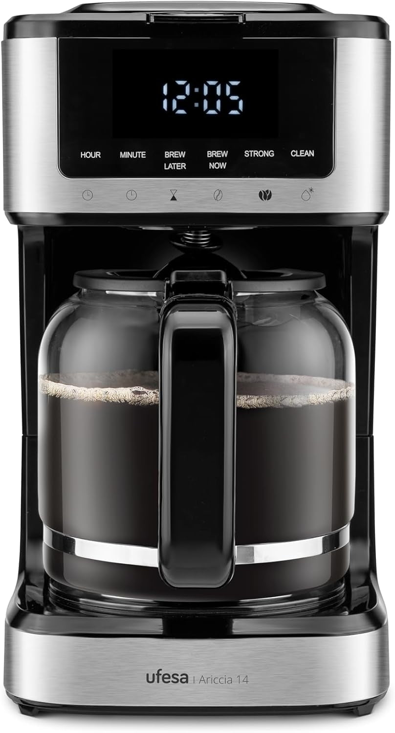 Ufesa CG7114 Capriccio kávovar filtrační, 6 šálků, 600W, karafa 0,6L, systém proti odkapávání, automatické vypínání, modrá