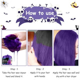 Halloween dočasné barvivo na vlasy 4 barvy Barva na vlasy Vosk Styling Tón vlasů Pro muže Ženy Halloween Cosplay Party Barvy na vlasy Naty Shop