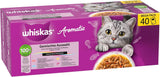WHISKAS Mokré aromatické krmivo pro kočky v omáčce 40 x 85g Výběr z ryb