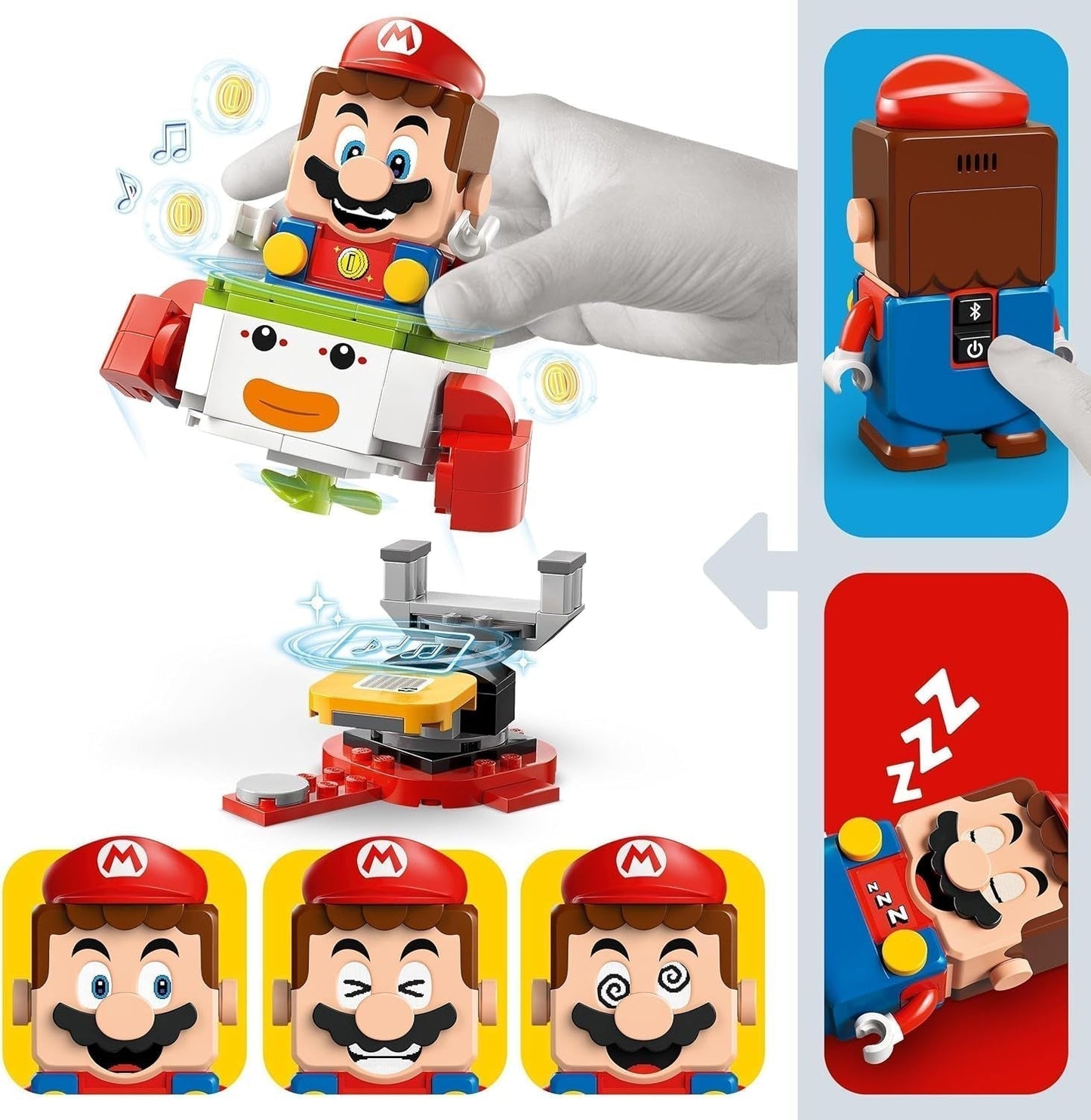 LEGO Super Mario Dobrodružství s interaktivním Mariem, sada vozíků pro klauna, hračka Yoshi, dárek pro Nintendo pro chlapce, dívky a hráče od 6 let 71439 Stavebnice Besuche den LEGO-Store
