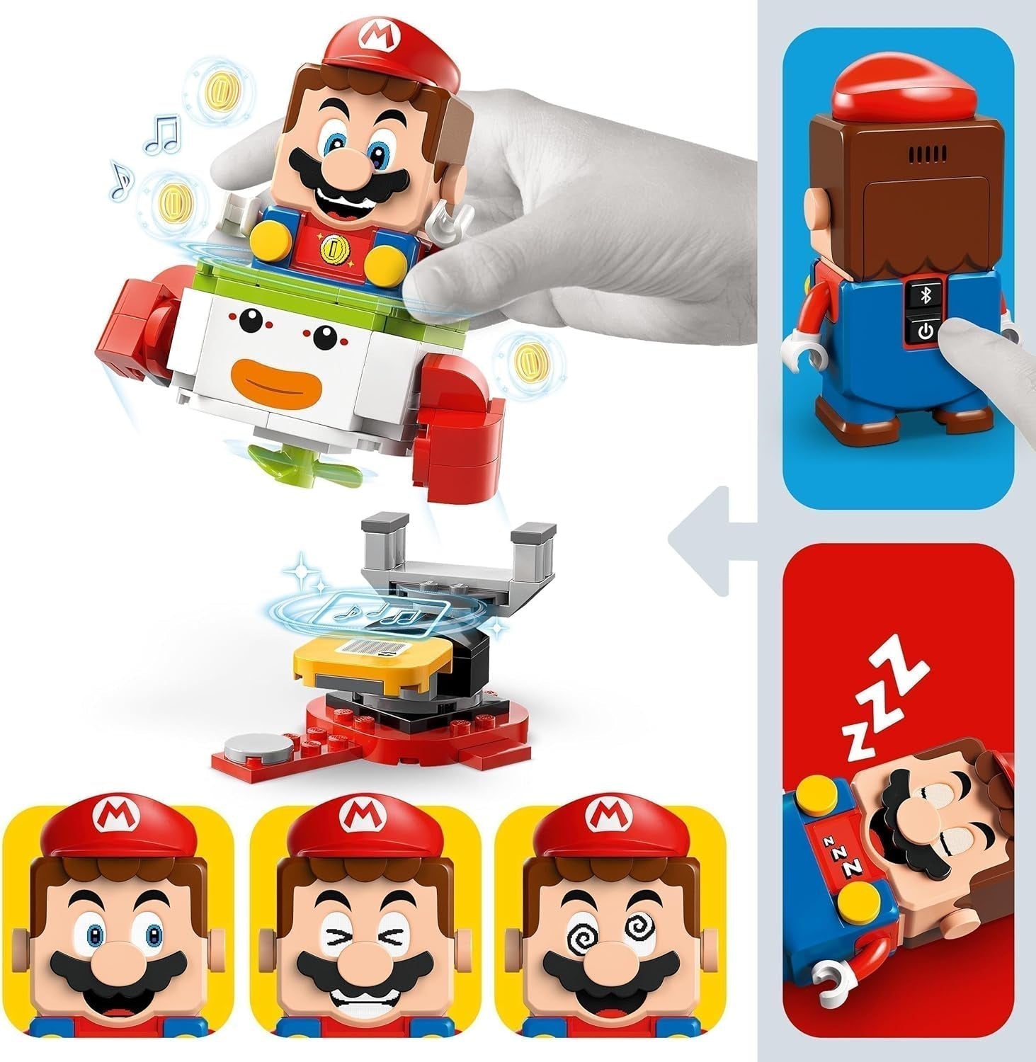 LEGO Super Mario Dobrodružství s interaktivním Mariem, sada vozíků pro klauna, hračka Yoshi, dárek pro Nintendo pro chlapce, dívky a hráče od 6 let 71439 Stavebnice Besuche den LEGO-Store