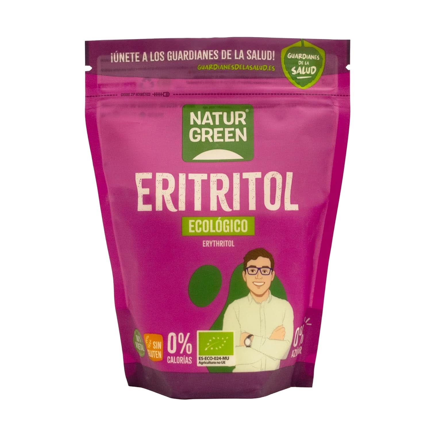 Bio Erythritol, přírodní sladidlo, organické, nízký glykemický index, 500 gramů sladidla Naty Shop