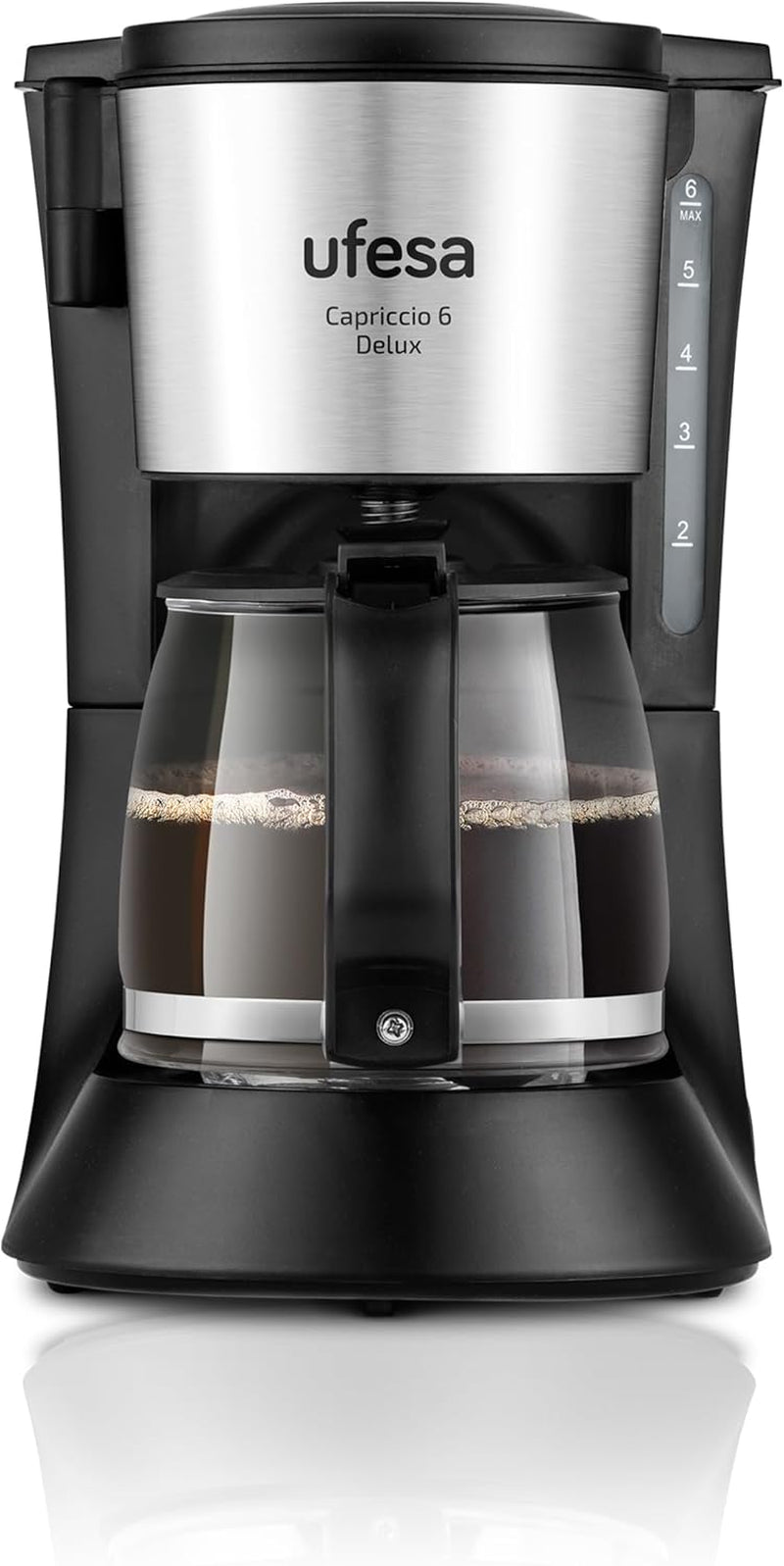 Ufesa CG7114 Capriccio kávovar filtrační, 6 šálků, 600W, karafa 0,6L, systém proti odkapávání, automatické vypínání, modrá