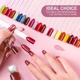 100 Stück Nail Art Tips Prsten,Nagelspitzen Nagel Display Transparentní Nägel Kunstspitzen Sticks,Nagelkunst Praxis Für Nagelstudio Und Anfänger Display Tipy pro DIY nail Art