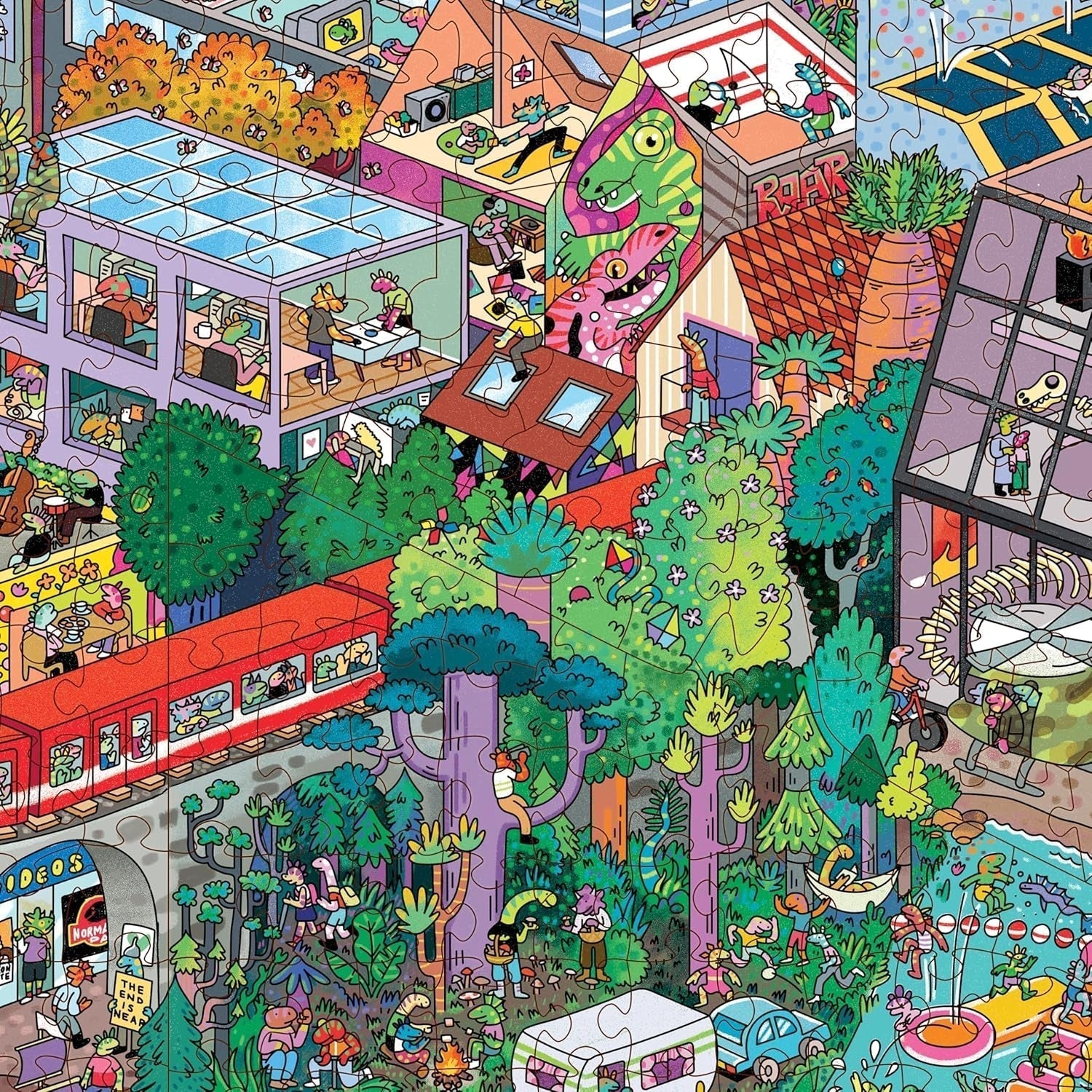 Big Rockstadt - 1000dílné puzzle od The Magic Puzzle Company - Série čtyři Puzzle Naty Shop