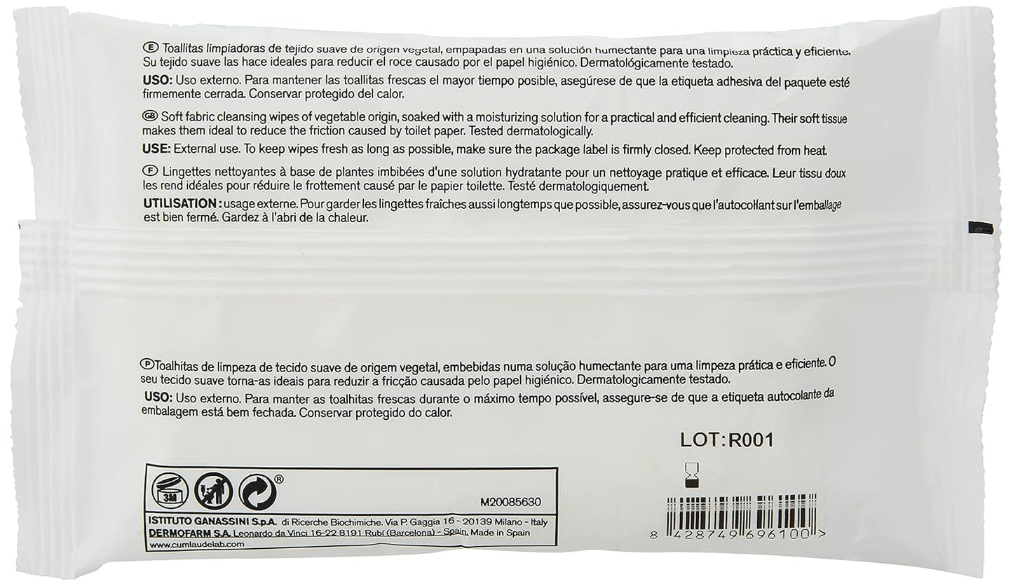 Lab - Perianal Wipes, Vlhčené čisticí ubrousky pro perianální hygienu, Provitamin B5, hydratační, hypoalergenní, bez parabenů a alkoholu, dermatologicky testováno - 15 kusů