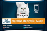 Gourmet Perle Select Strips mokré krmivo pro kočky, různé směsi, balení 12 ks (12 x 4 sáčky po 85 g)