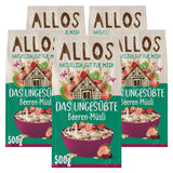Allos neslazené proteinové müsli | Bio müsli | Ovesné vločky | Cereálie k snídani | Vegan (5 x 450 g), 1 kus (balení 5 ks)