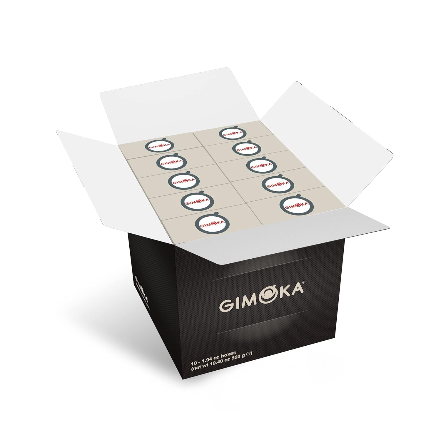 Gimoka Kaffeekapseln Espresso Deciso, Intensität 13/13-100 Kapsel - Kompatibilní s Nespresso* Haushalts-Espressomaschinen - 100 Stück (10 x 10 Getränke) - Hergestellt v Itálii