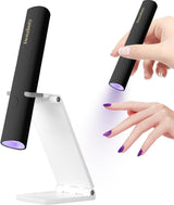 Denabuty UV lampa na gelové nehty, Mini U V LED lampa na výměnu nehtů se stojánkem Tragbare Malá UV lampa na nehty na gelové nehty, pro Aushärten Von Nagelkleber & Nail Tips bílá