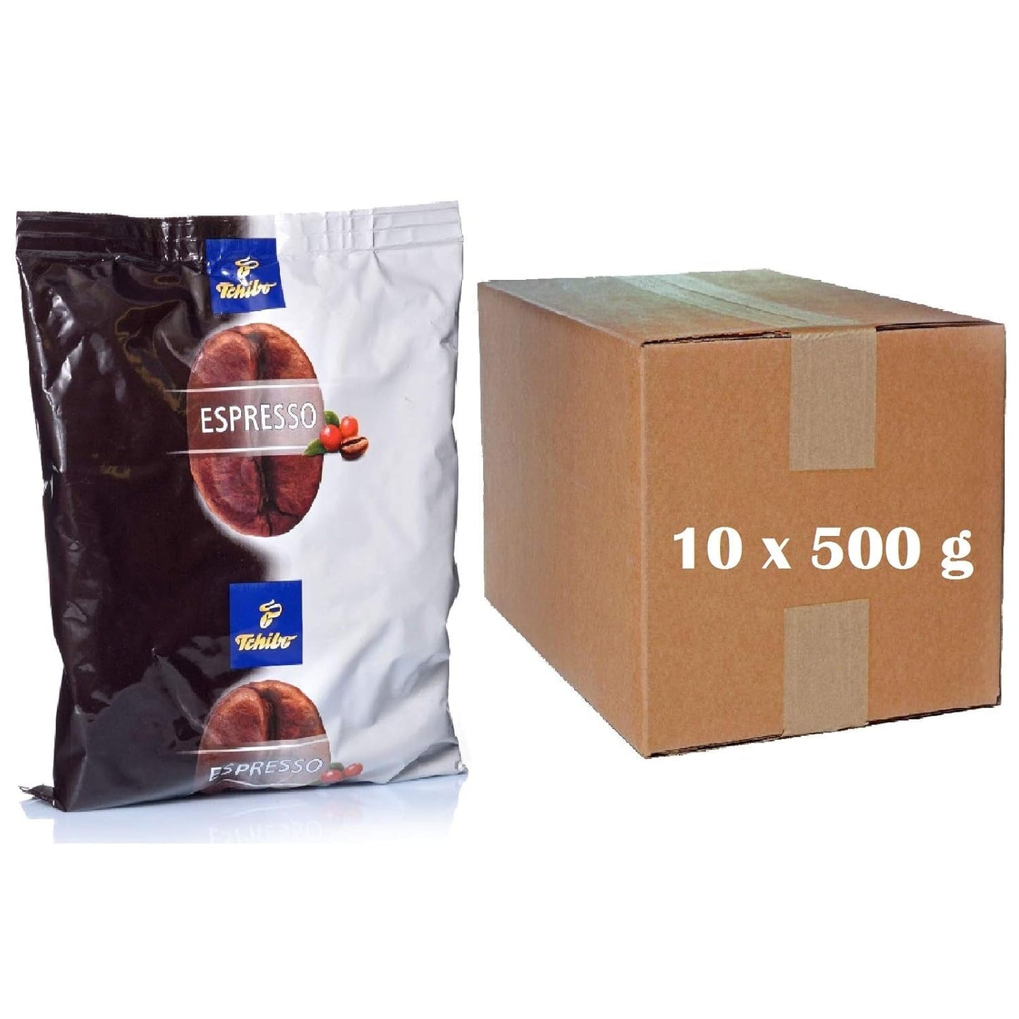 Tchibo Espresso Classico - 10 kávových zrn x 500g