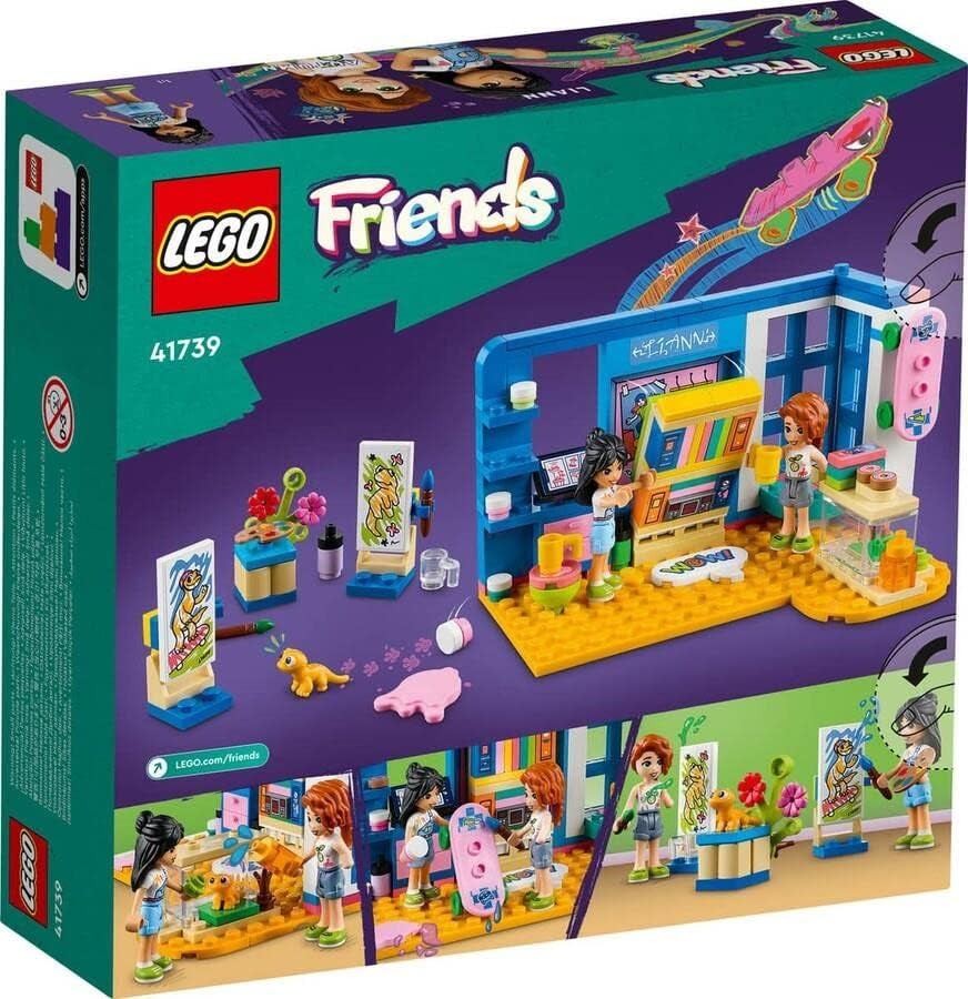 LEGO 41739 Friends Liannin pokoj, minihračka s výtvarným motivem, malý sbírkový dárek s Liann, podzimní mini panenky a domácí mazlíčci Stavebnice řady 2023 Besuche den LEGO-Store