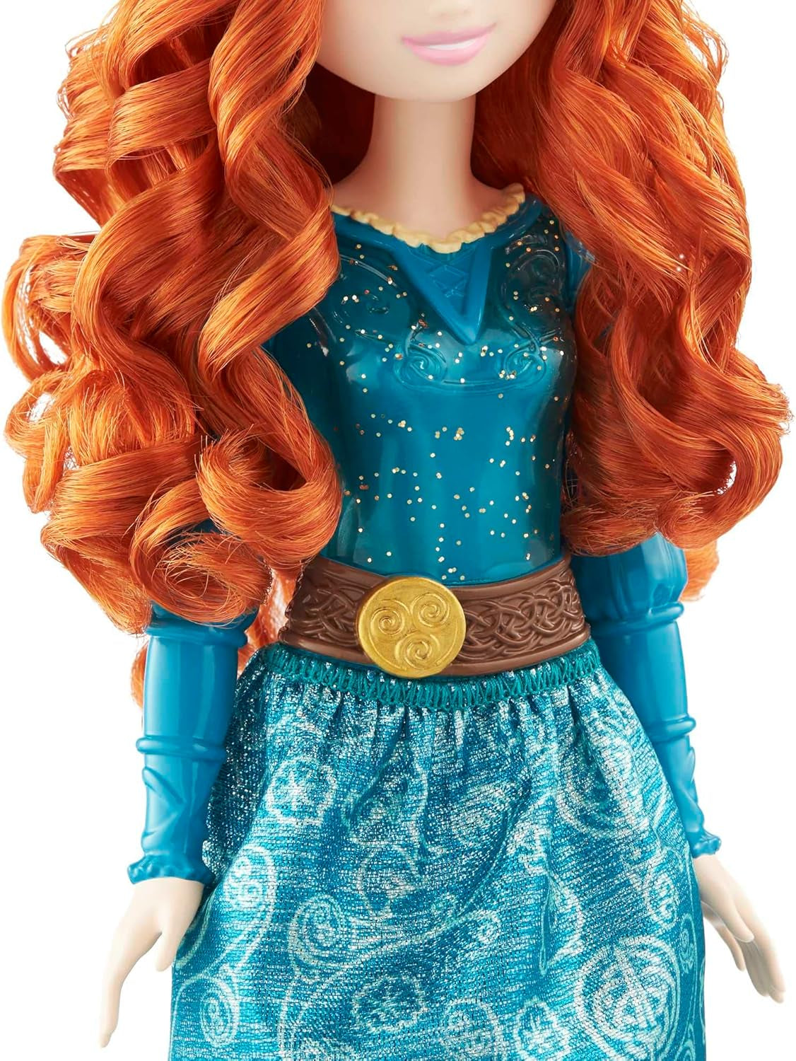 Mattel Disney Princezna Hračka Merida Ručně vyrobená panenka s třpytivým oblečením a doplňky Inspirováno filmem Disney a Pixar Dárek pro děti HLW13