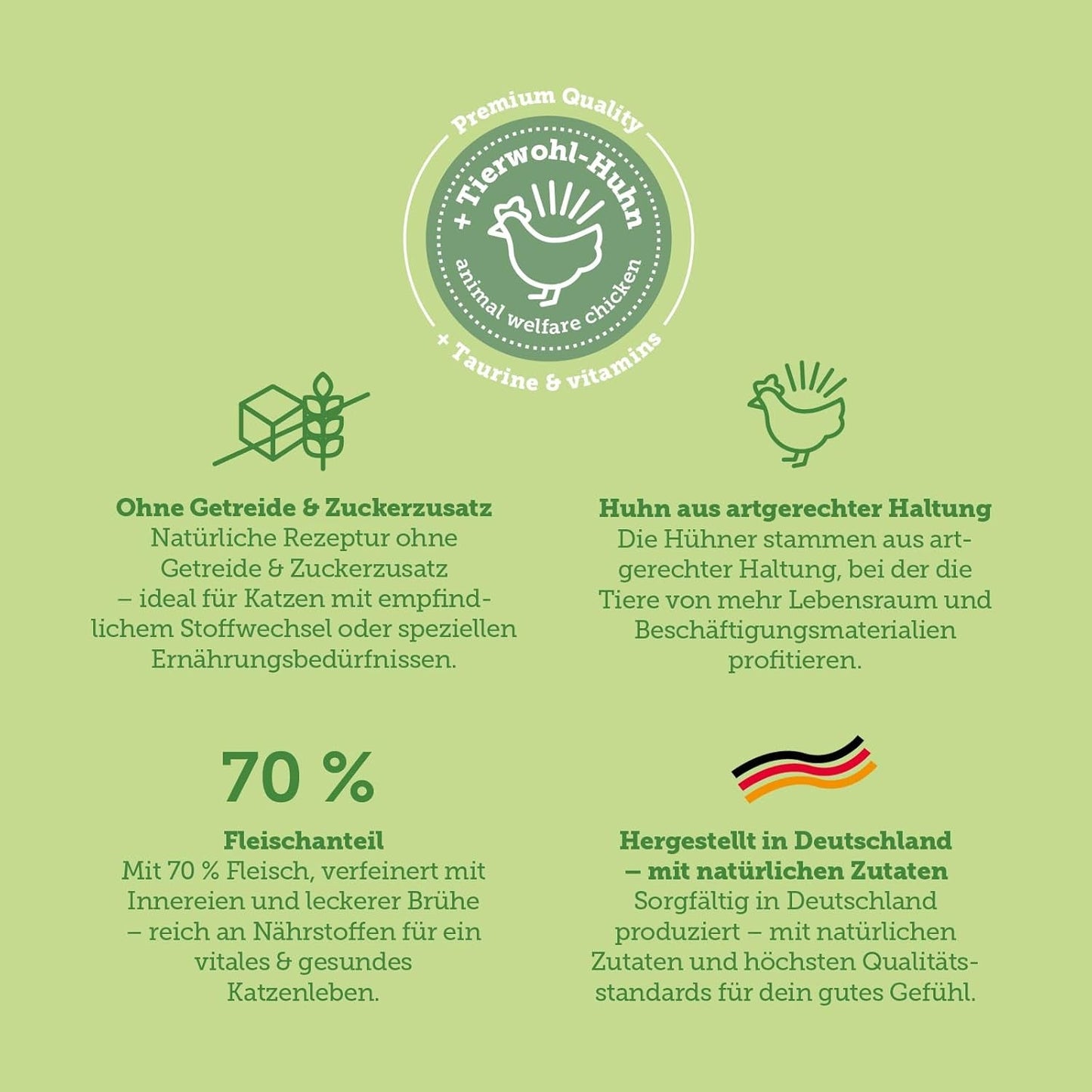 MERA Cats Nature Insect Premium Katzenfutter Nass 12x85g | ohne Zucker und Getreide| Nachhaltig & mit viel Insektenprotein | Dospělý Katzennassfutter
