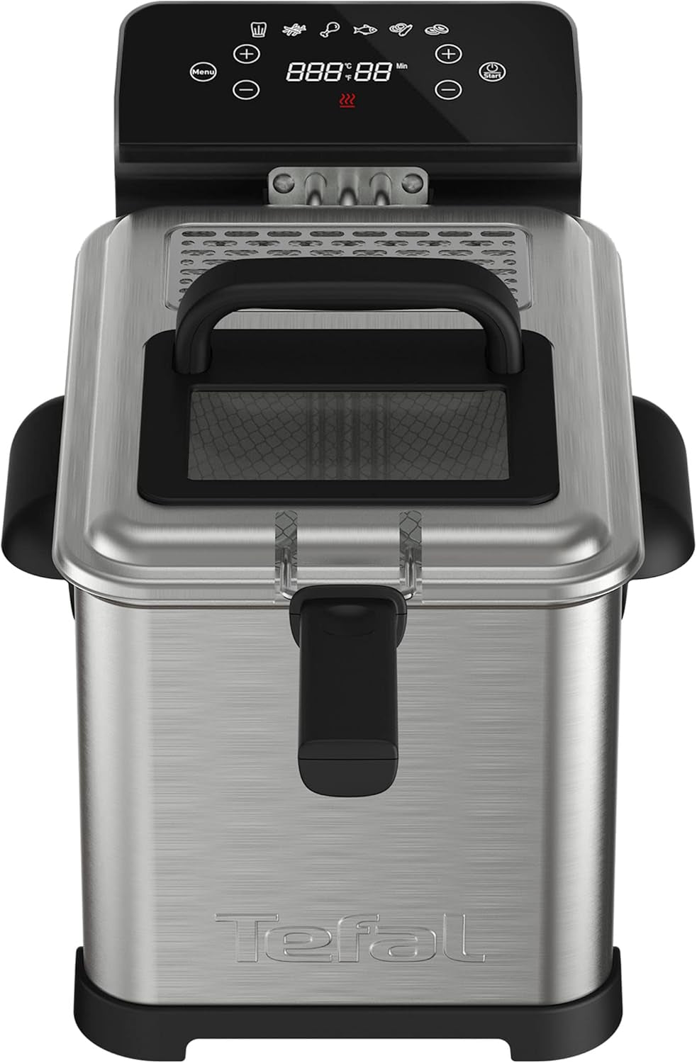 Tefal Family Pro Access 4.0L, 3000 Watt, poloprofesionální, s olejem, vyjímatelná olejová nádrž, technologie chladicí zóny Spotřebiče Naty Shop Family Pro Digital Access 4.0L