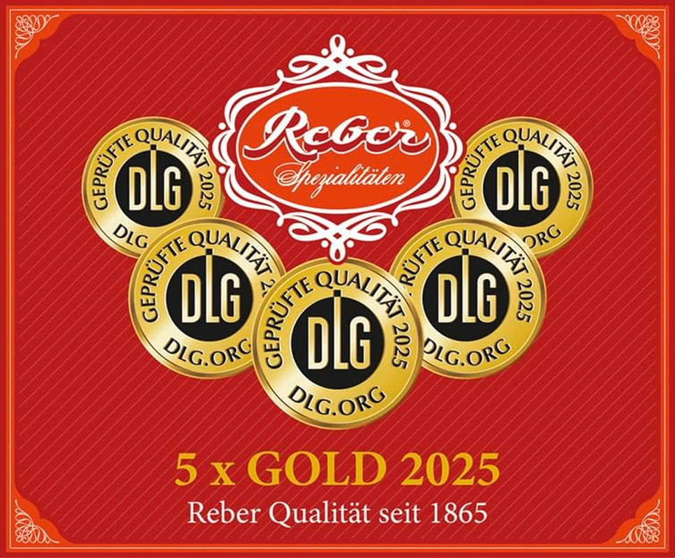 Reber Mozart koule - Cukrářský sáček 8 kusů - Originální Reber Mozart koule Hořká čokoláda, marcipán a nugát - 1 x 160 g