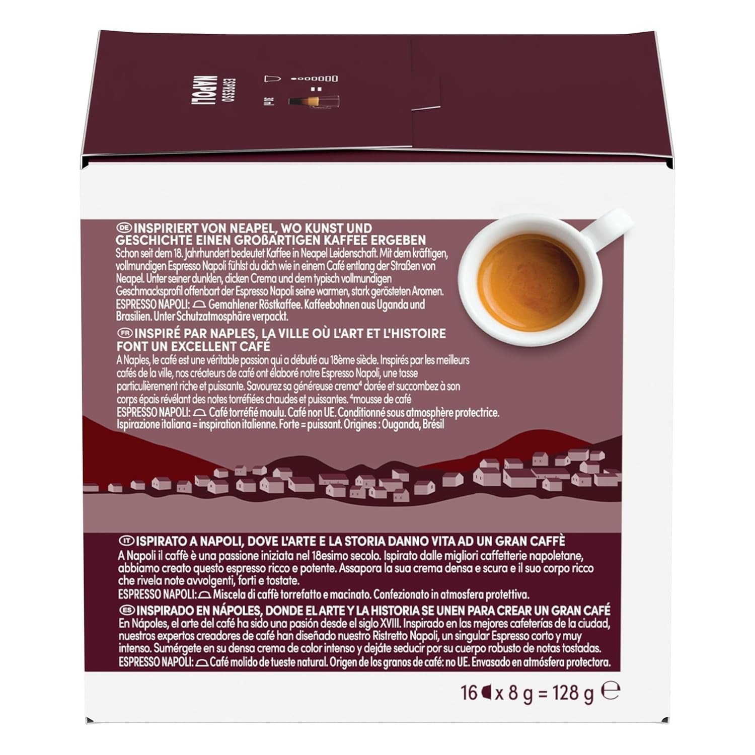 NESCAFÉ DOLCE GUSTO Inspirazione Italiana Espresso Napoli Kaffeekapseln 3er Pack (3 x 16 kapslí)