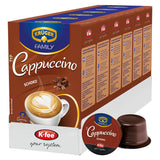 Kapsle KRÜGER Cappuccino Schoko Coffee, kompatibilní s K-fee a ALDI EXPRESSI* Kapselmaschinen, ochucená instantní káva, 96 kapslí