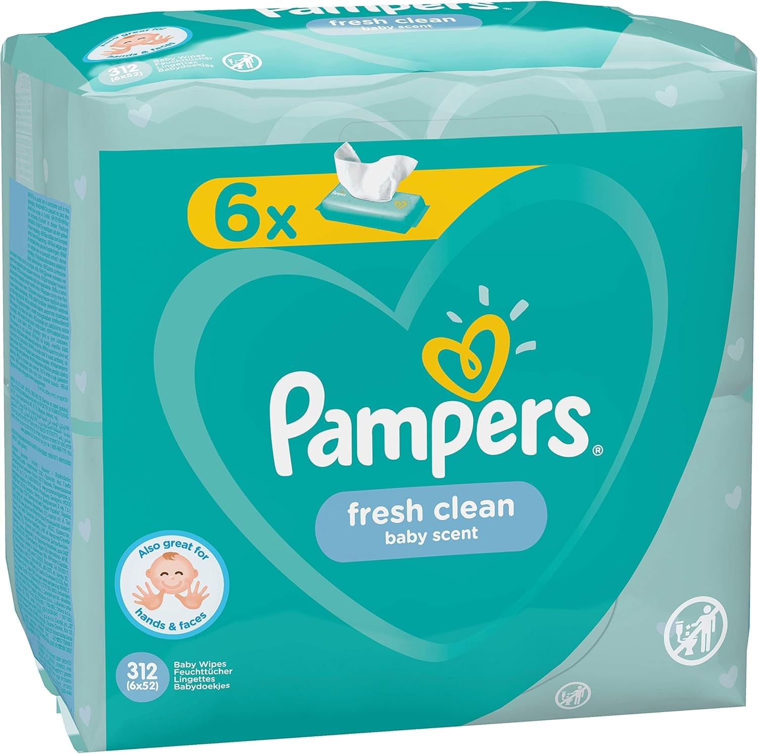 Pampers 81688049 Fresh Clean dětské ubrousky, bílé