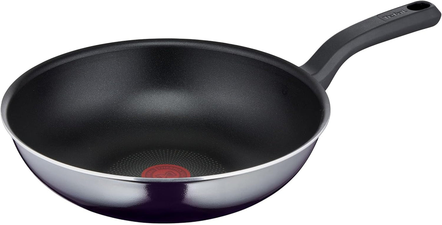 Tefal D52606 Resist, titanová nepřilnavá vrstva Hrnce a pánve Naty Shop 28 cm / Wok