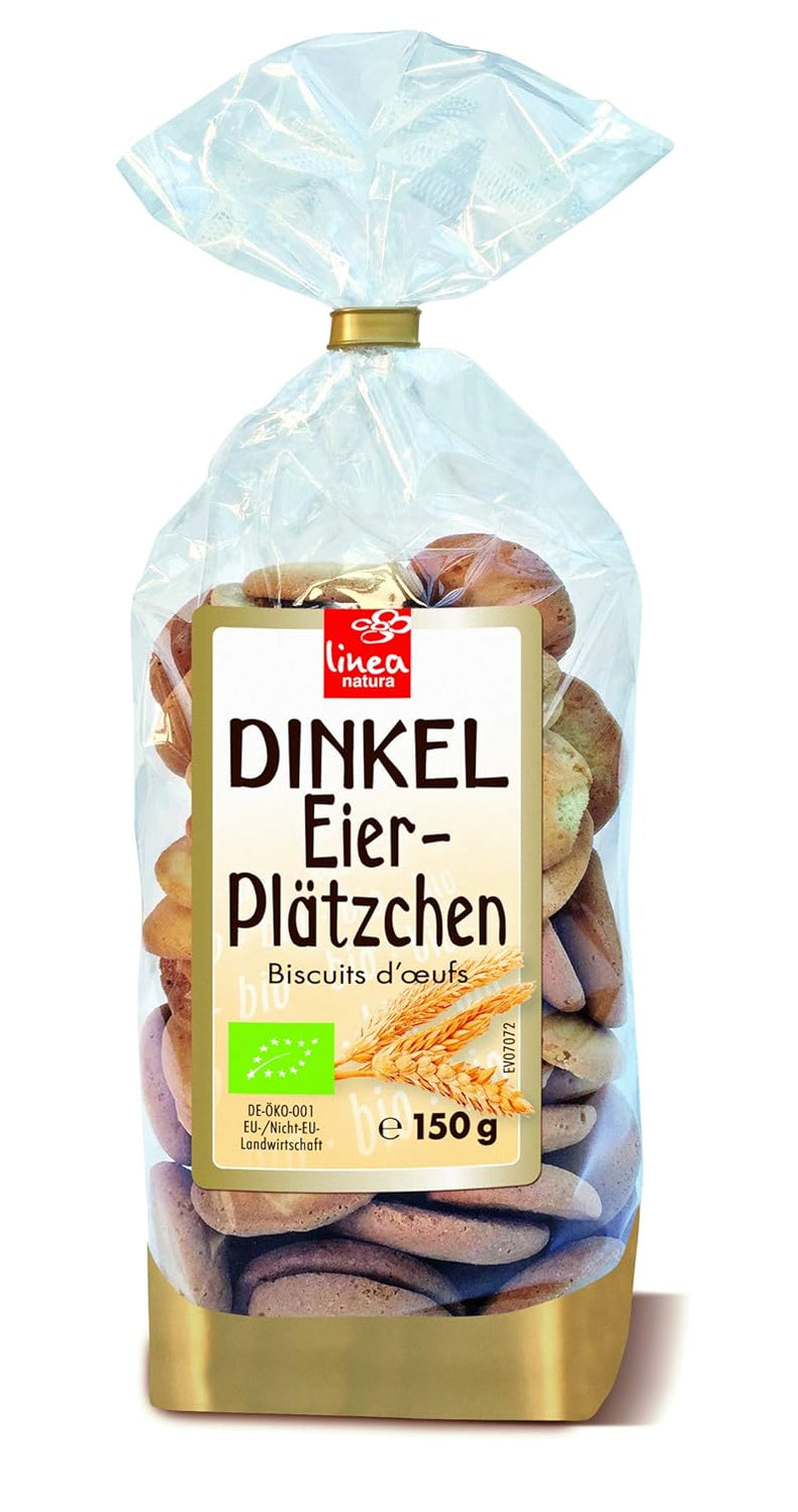 BIO špaldové vaječné sušenky, 38% BIO vaječné sušenky, 150g
