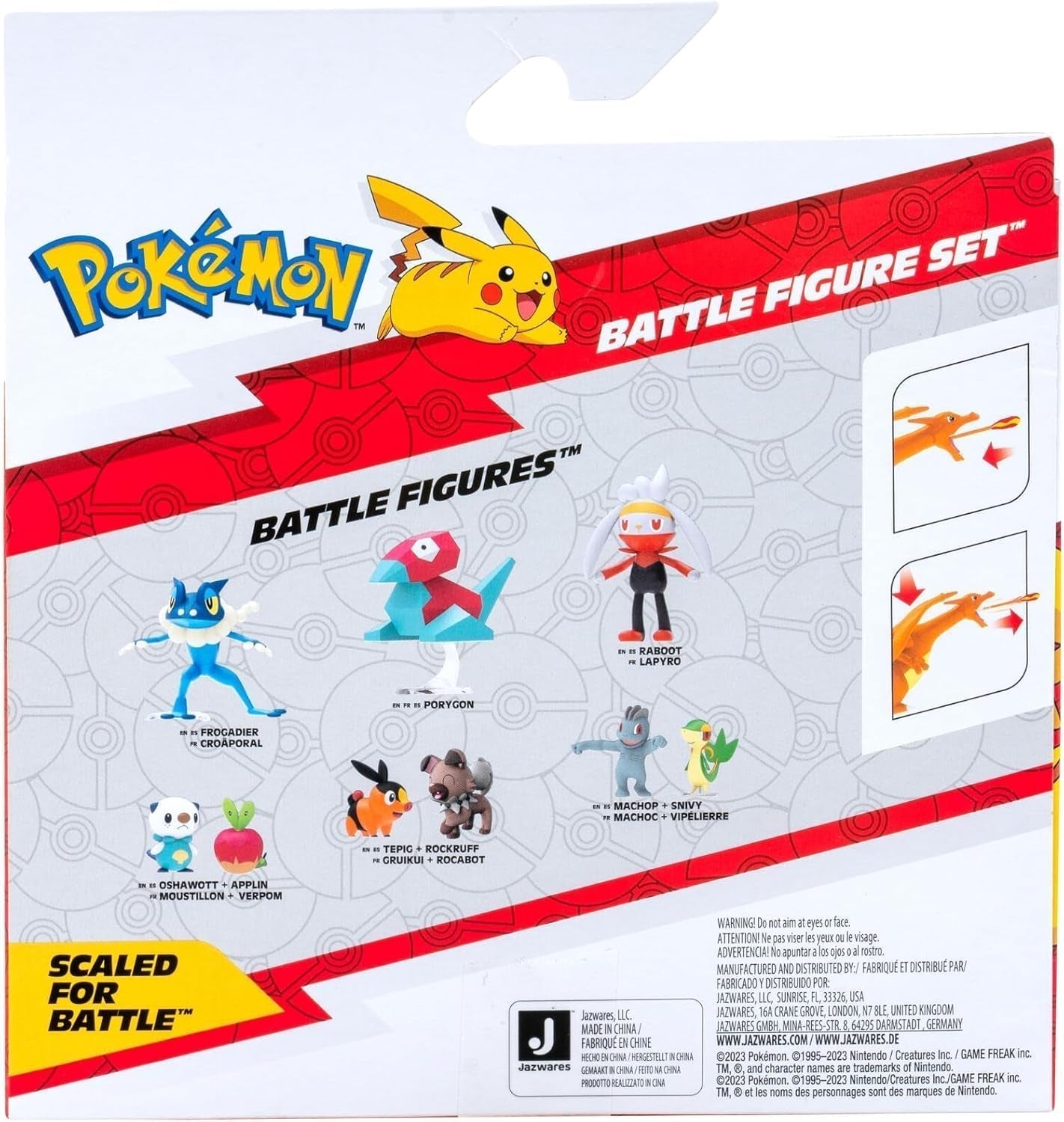 Pokémon PKW3459 - Battle Figure Pack - Glurak & Pikachu, mobilní Glurak s Pikachu Akční figurky Naty Shop