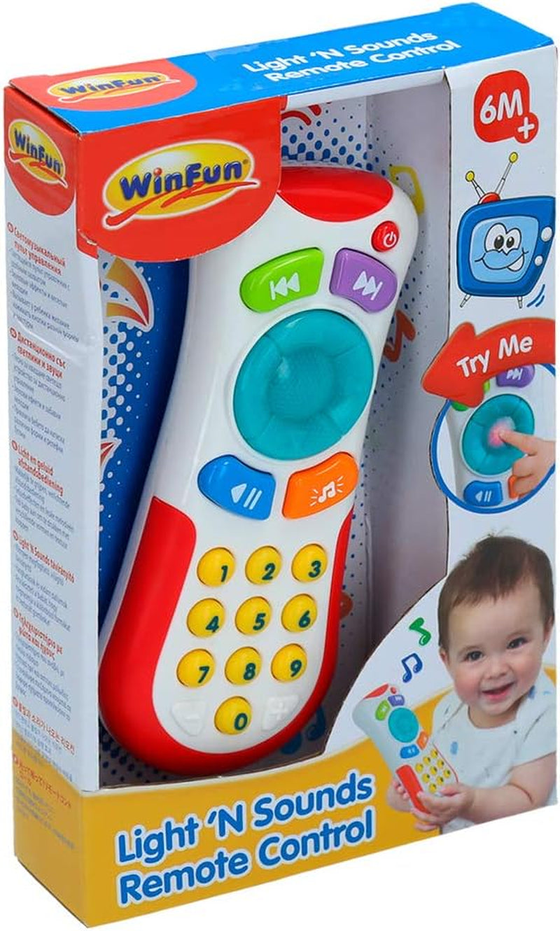 winfun 44722 Bez postavičky Můj první ovladač se zvuky, vícebarevný, S Baby Toys Naty Shop