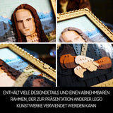 LEGO Art Mona Lisa, Sada pro dospělé, Obraz Leonarda Da Vinciho na zavěšení, Kreativní činnost pro muže a ženy, Dárek pro milovníky umění, Italské renesanční umění 31213 Stavebnice Besuche den LEGO-Store