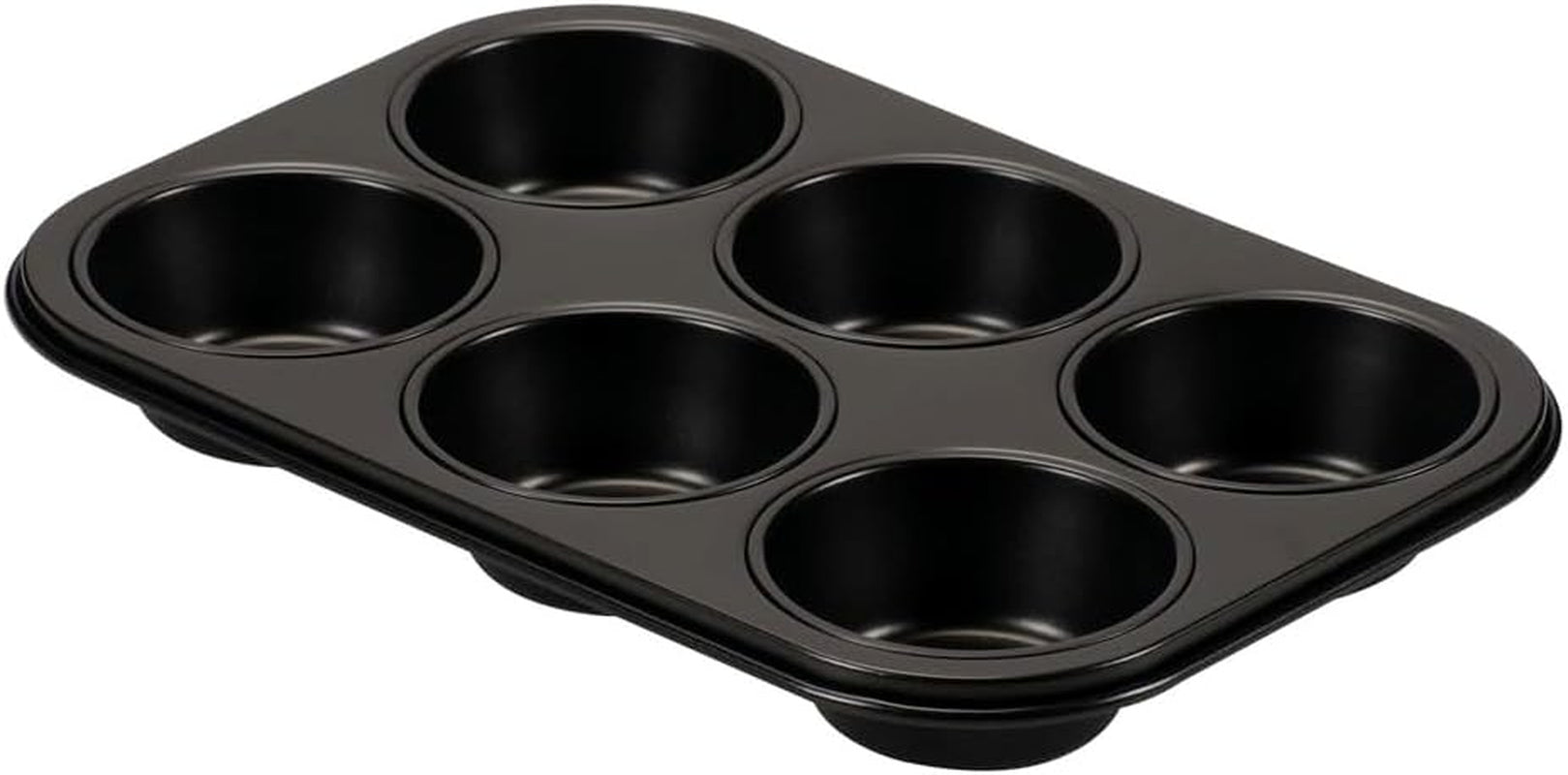 , Forma na 6 muffinů 18,5x27cm, černá Formy a pečící plechy Naty Shop 6 Muffins