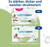 WaterWipes Sensitive+ vlhčené ubrousky pro kojence a batolata, počet 720 (12 balení), 3 v 1 čištění, péče, ochrana, 99,9 % vody, texturované čištění, bez parfemace