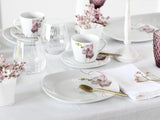 CreaTable, 24024, Square Orchid Series, 18dílná sada nádobí pro 6, Porcelánový kávový servis, Vhodné do myčky a mikrovlnné trouby, Kvalitní výroba