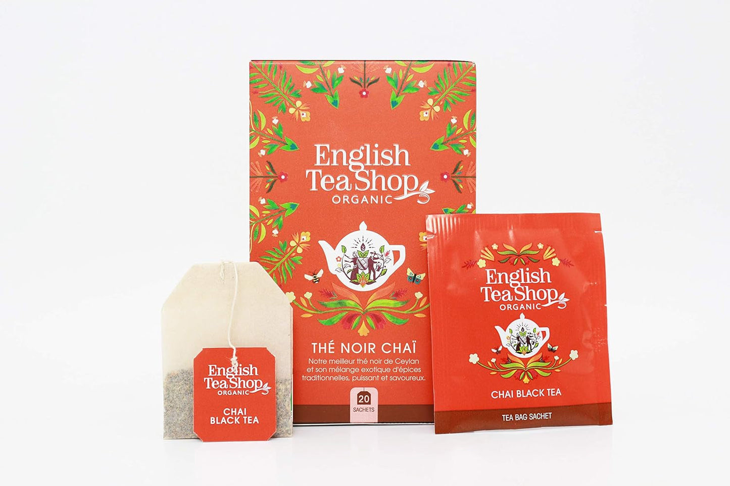 ETS - Chai Black Tea, Naturland BIO, 20 čajových sáčků (balení po 2)