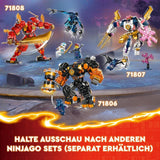 LEGO NINJAGO Akční figurka Kaiova figurka pro děti s nastavitelnou červenou figurkou Mech Ninja Set 4 figurky včetně Kaie a Zane Dárek pro 7leté chlapce a dívky 71808 Stavebnice Beuche den LEGO-Store