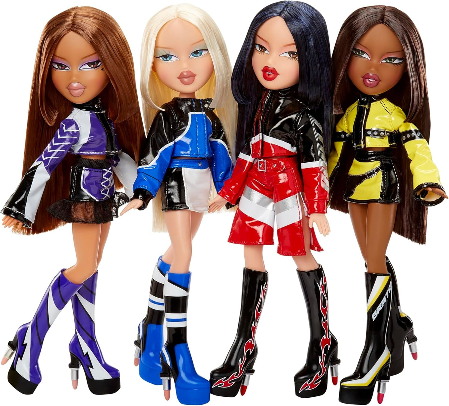 Bratz Scorchin' Cloe – obsahuje 1 módní panenku s oblečením a doplňky, panenky inspirované motoristickým sportem, roztomilá hračka pro dívky