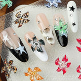 50ks 3D květinová kouzla na nehty, 3D gelové nail art, kouzla na nehty, barevné letní šperky, DIY doplňky na nehty, embosované krystaly květu ibišku, gradientní nail art pro ženy