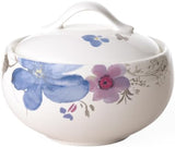 Villeroy & Boch Mariefleur Gris Basic cukřenka, prémiový porcelán, bílá/vícebarevná