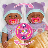 BABY Born Eva 43 cm, panenka s 10 funkcemi a doplňky, pro děti od 3 let, funguje bez baterie, velká panenka 43 cm, 836408 Zapf Creation Dolls Naty Shop